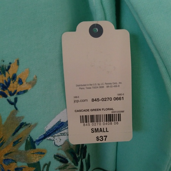 St. John's Bay Green Sweater - Picture 6 of 8